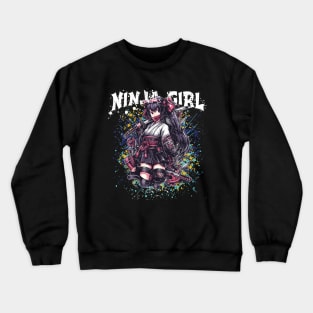 Silent Shadows: The Adventures of Ninja Girl Crewneck Sweatshirt